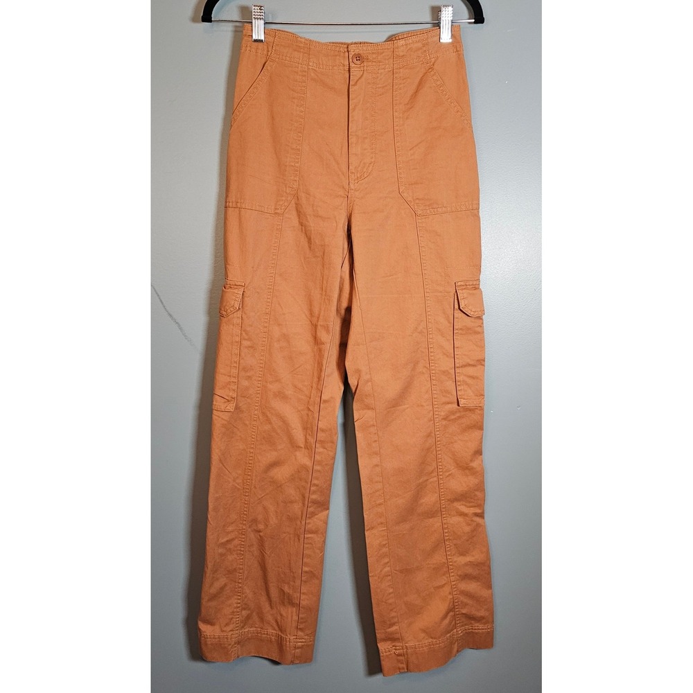 Abercrombie & Fitch Womens High Rise Cargo Pants Beige Size 25 0